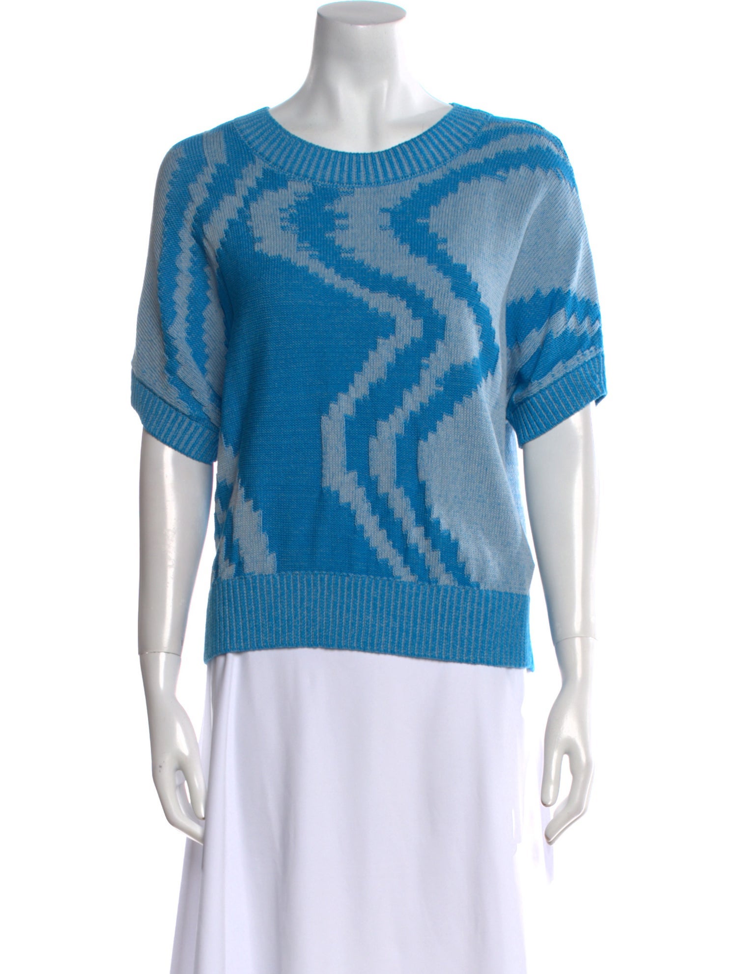 Akris Punto Printed Crew Neck Sweater