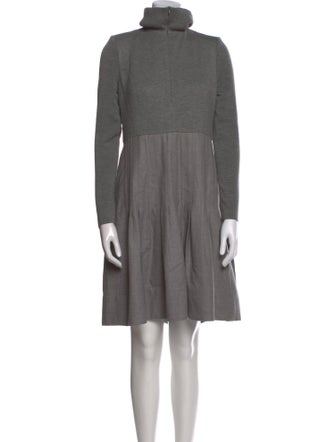 Akris Punto Turtleneck Knee-Length Dress