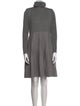 Akris Punto Turtleneck Knee-Length Dress