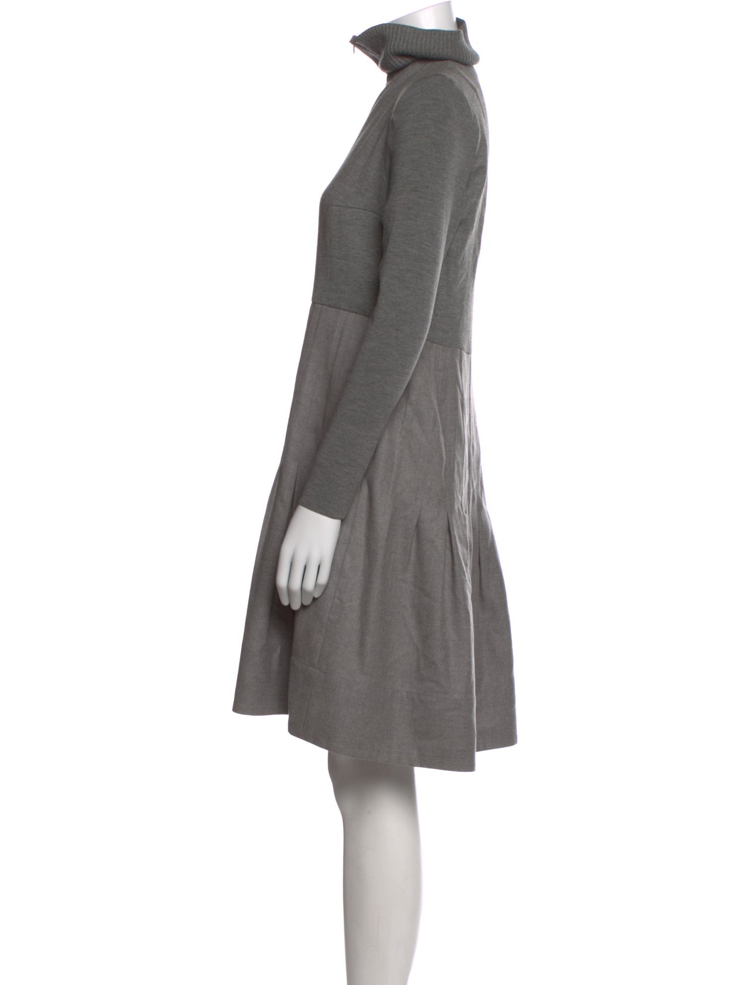 Akris Punto Turtleneck Knee-Length Dress