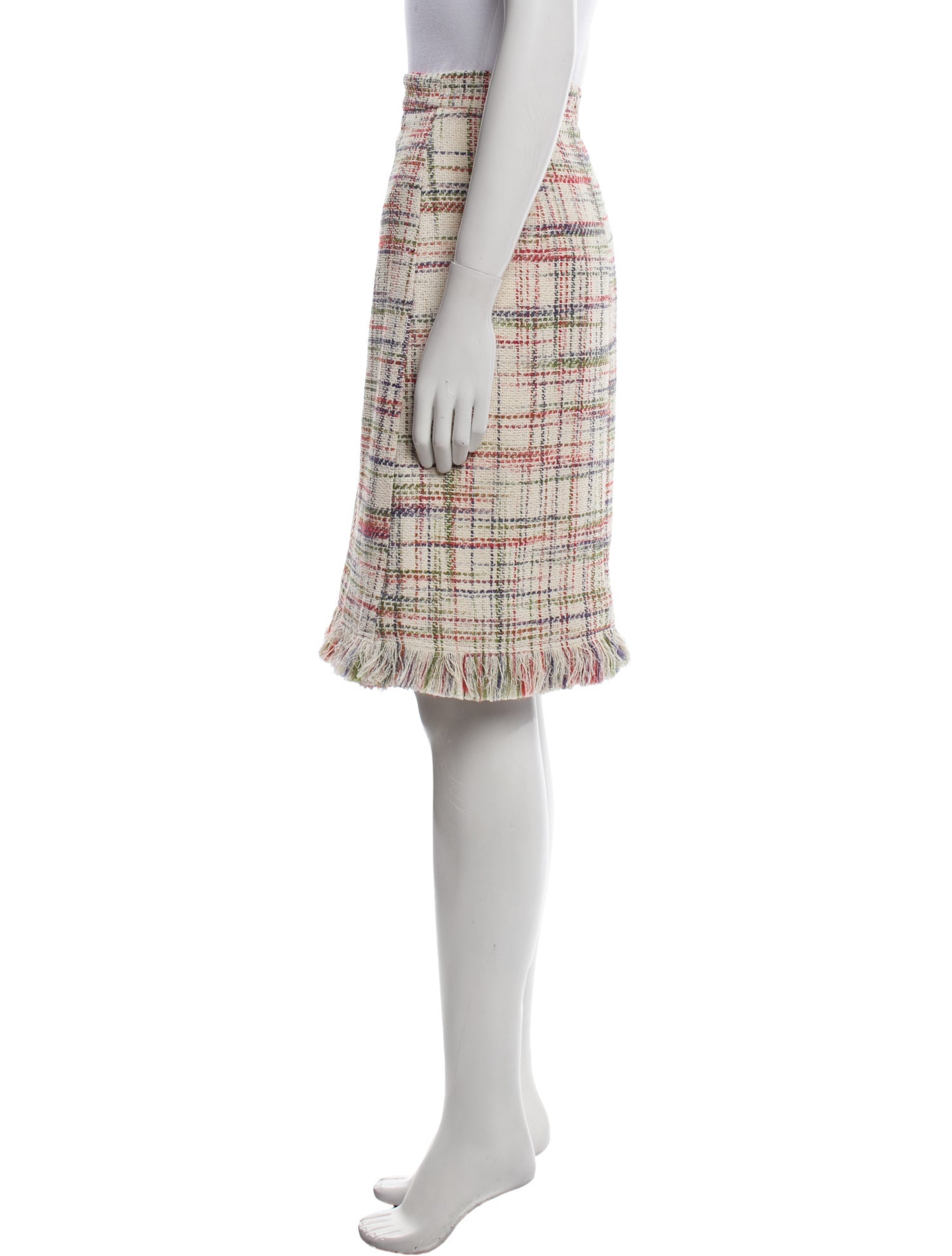 Akris Punto Tweed Pattern Knee-Length Skirt