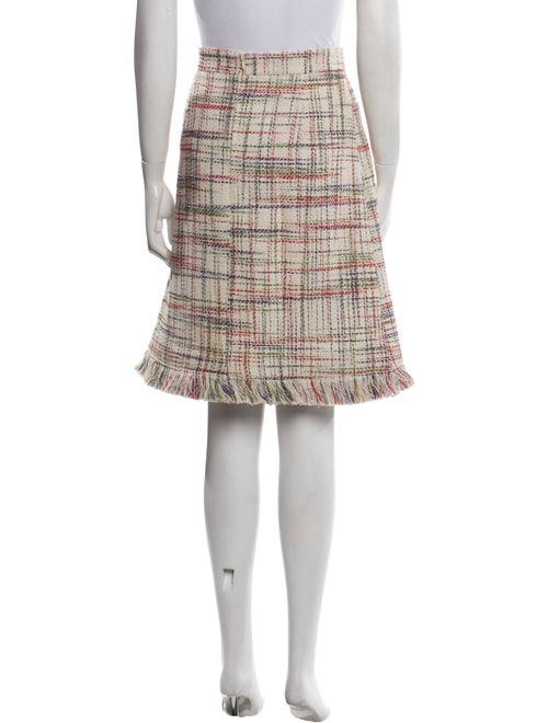 Akris Punto Tweed Pattern Knee-Length Skirt