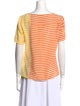 Akris Punto Silk Striped T-Shirt
