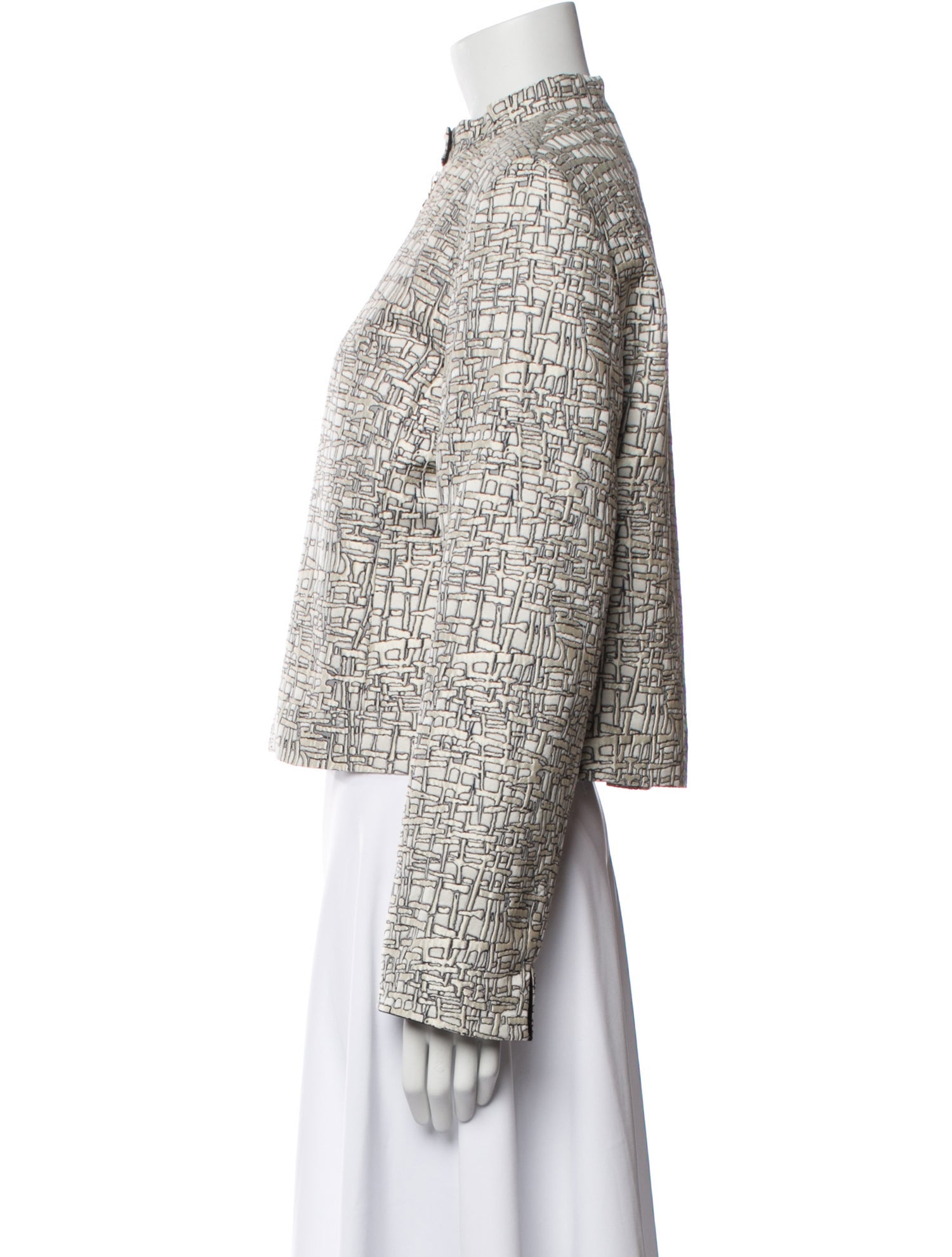 Akris Punto Tweed Pattern Evening Jacket