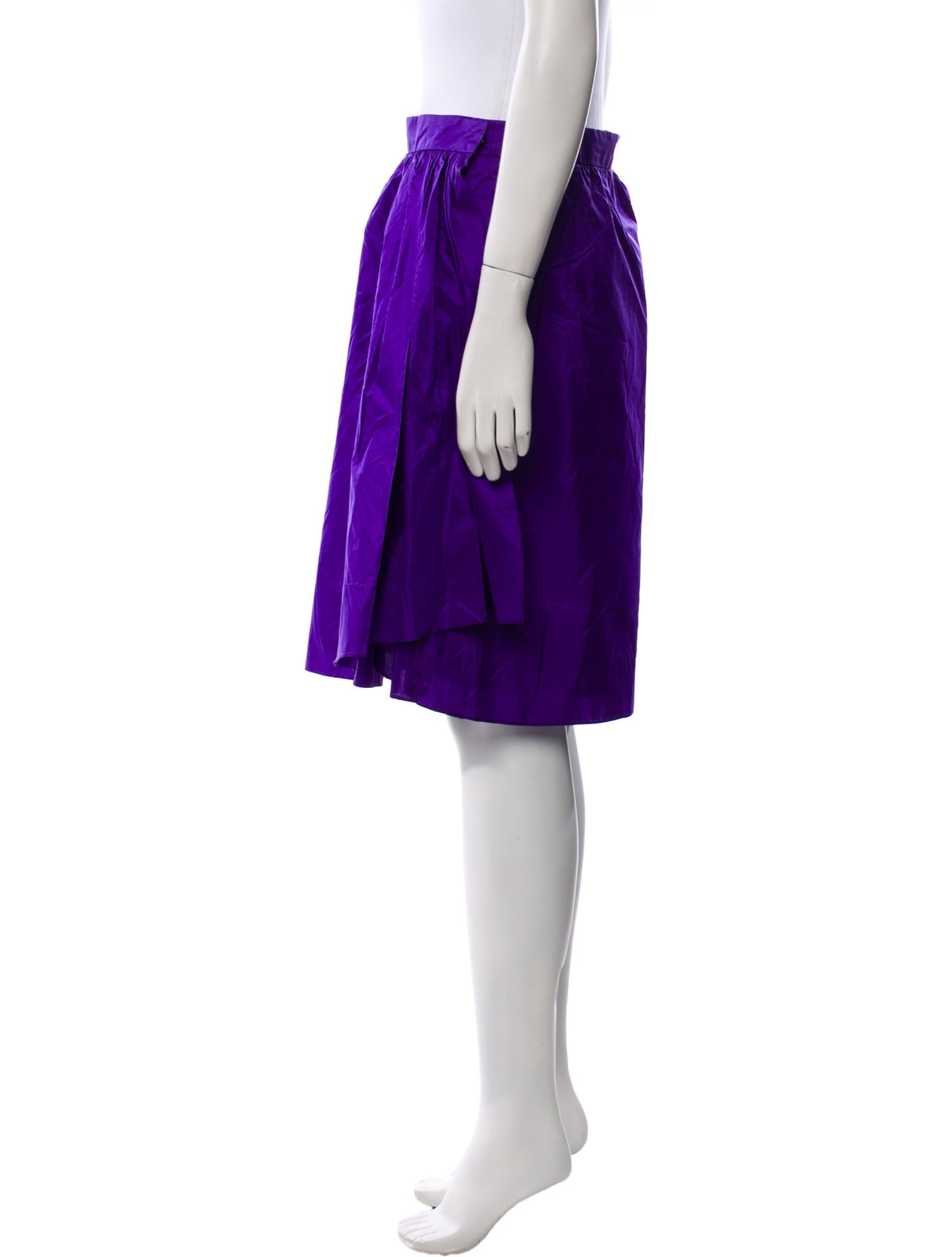 Akris Punto Silk Knee-Length Skirt