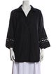 Akris Punto V-Neck Three-Quarter Sleeve Tunic