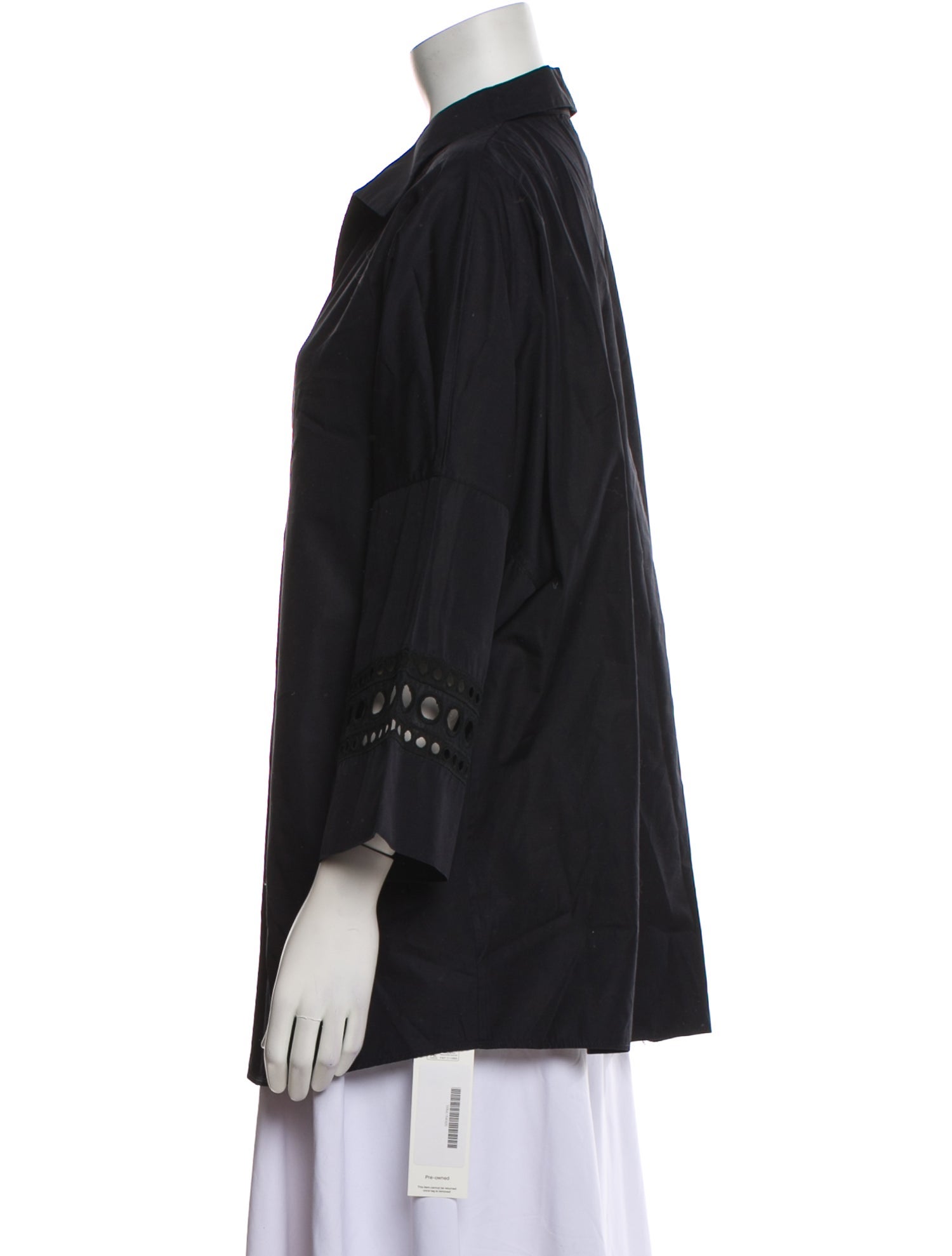 Akris Punto V-Neck Three-Quarter Sleeve Tunic