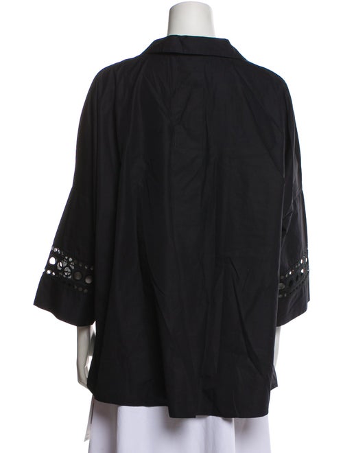 Akris Punto V-Neck Three-Quarter Sleeve Tunic