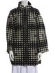Akris Punto Wool Polka Dot Print Coat