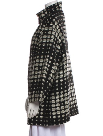 Akris Punto Wool Polka Dot Print Coat