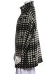 Akris Punto Wool Polka Dot Print Coat
