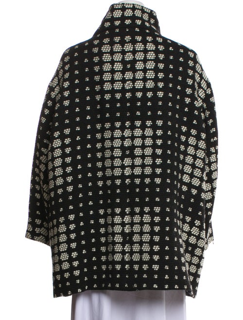Akris Punto Wool Polka Dot Print Coat