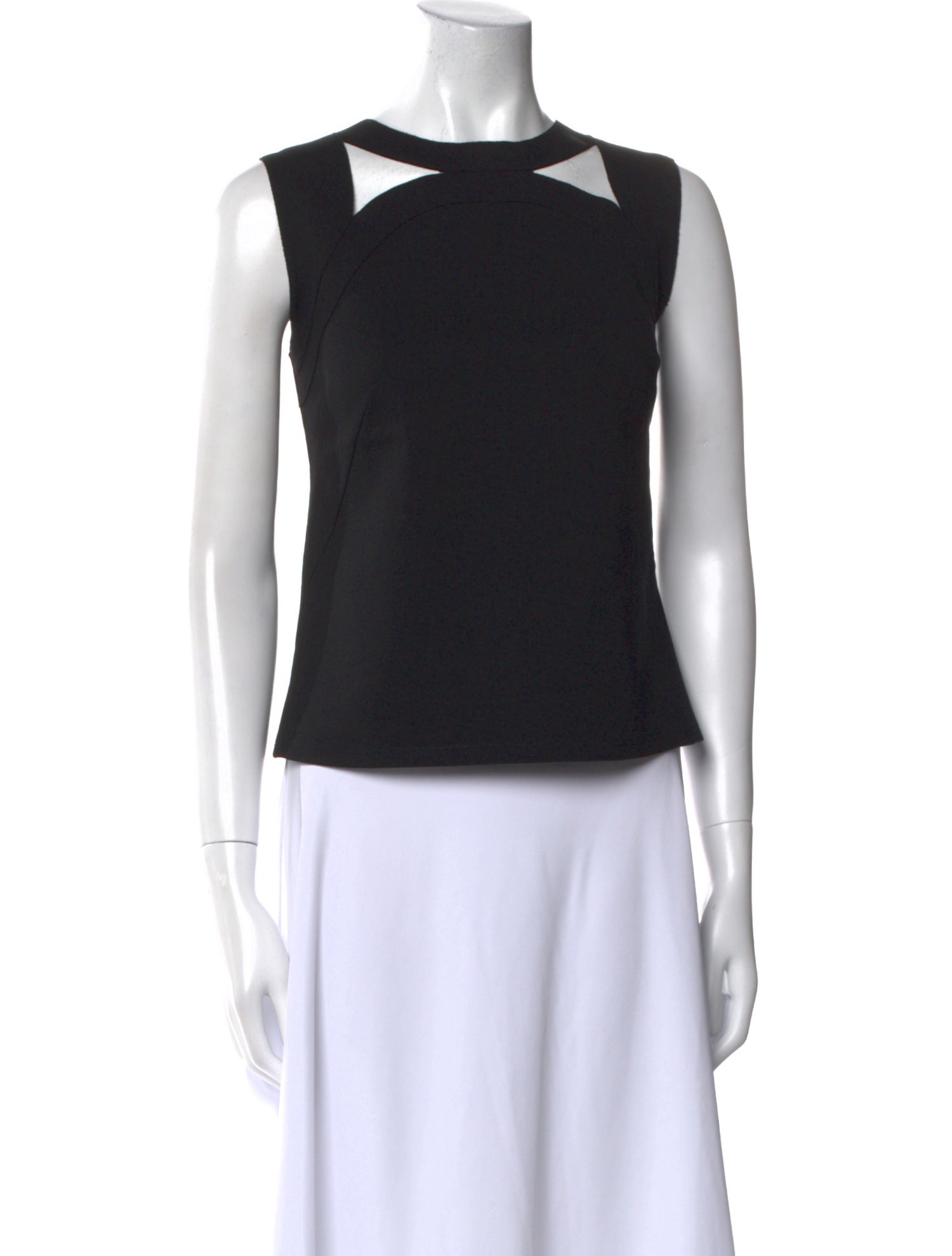 Akris Punto Crew Neck Sleeveless Top