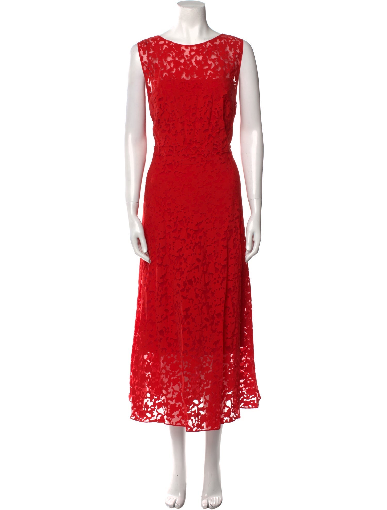 Akris Punto Lace Pattern Long Dress