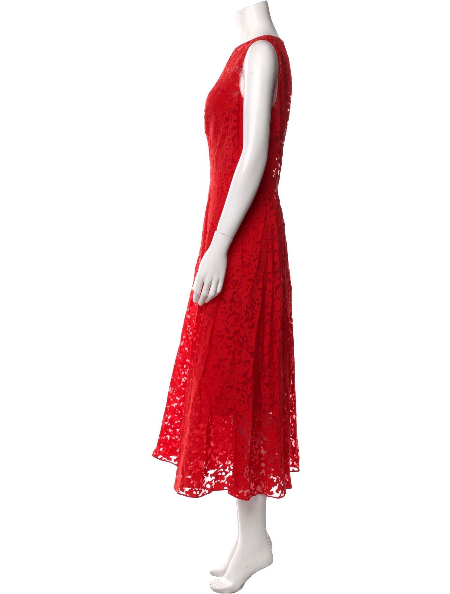 Akris Punto Lace Pattern Long Dress