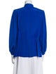 Akris Punto Silk Mock Neck Blouse