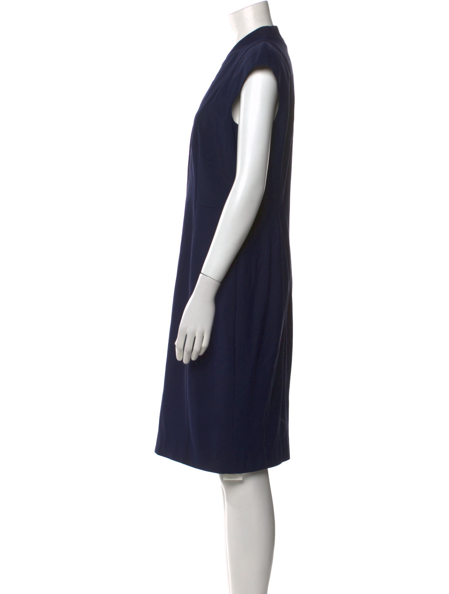 Akris Punto V-Neck Knee-Length Dress