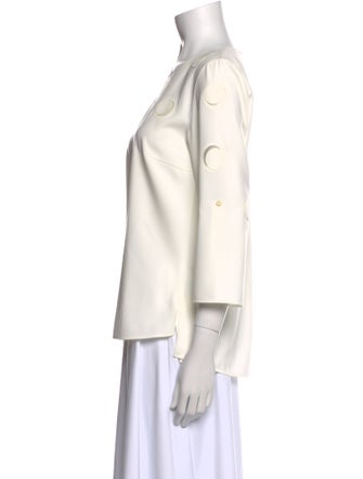 Akris Punto Crew Neck Three-Quarter Sleeve Top