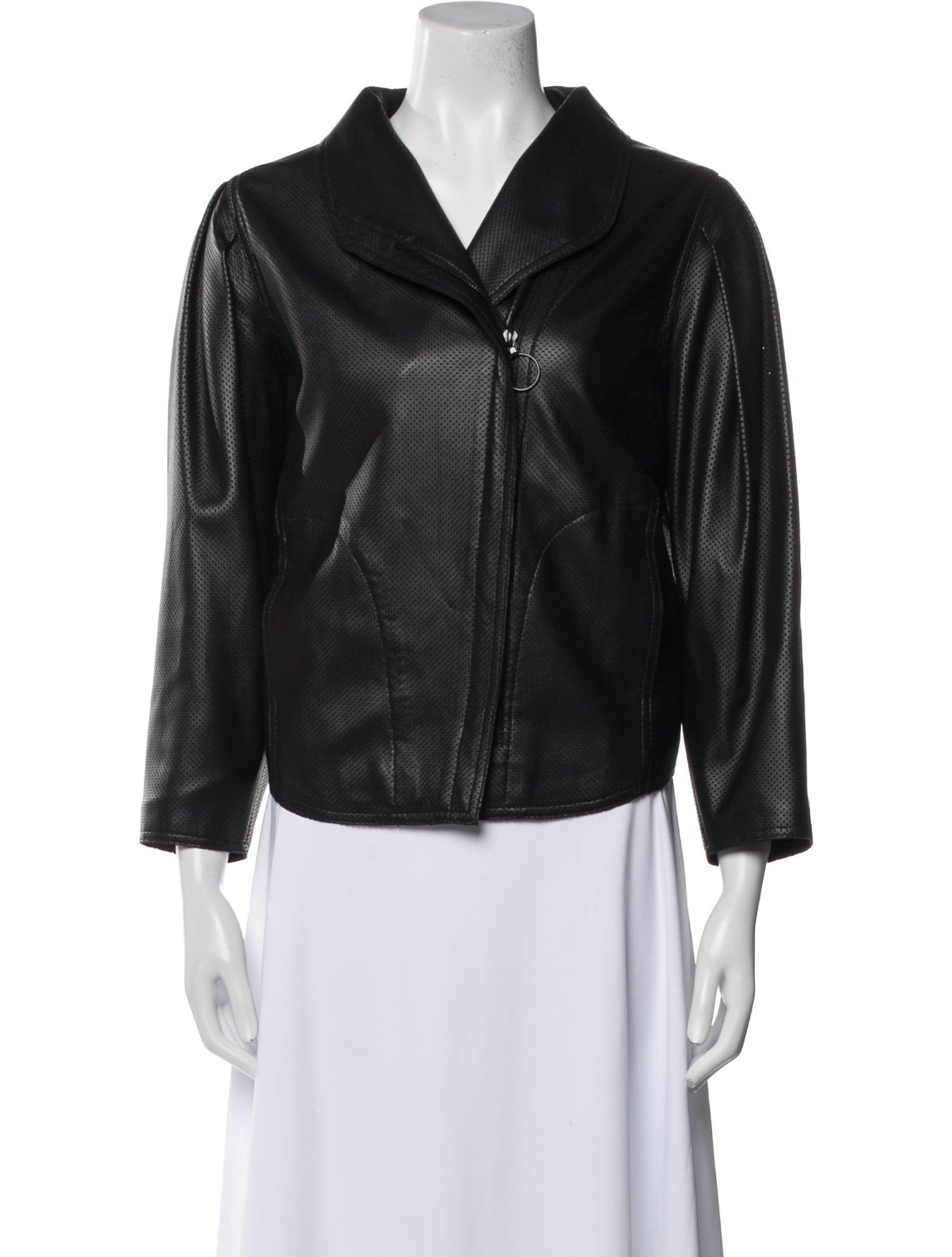 Akris Punto Silk Biker Jacket