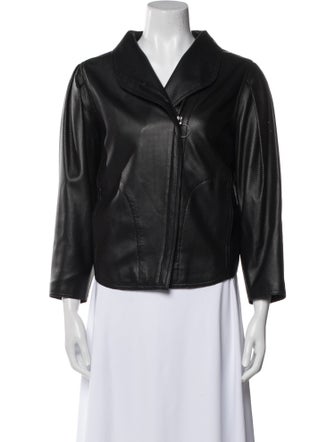 Akris Punto Silk Biker Jacket