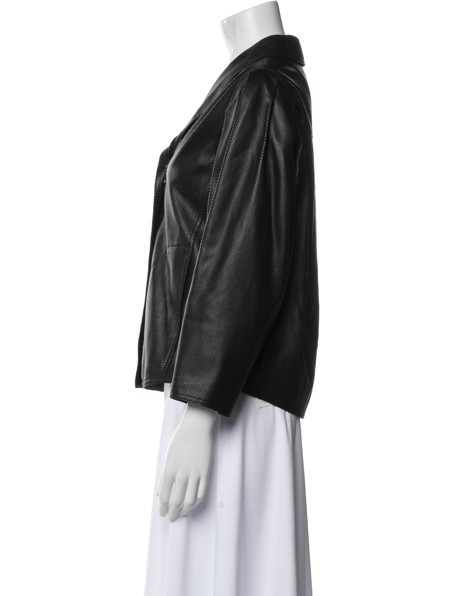 Akris Punto Silk Biker Jacket