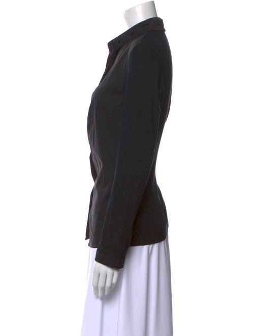 Akris Punto Long Sleeve Button-Up Top