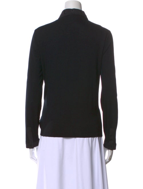 Akris Punto Long Sleeve Button-Up Top