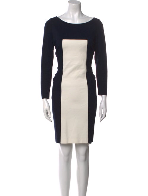 Akris Punto Colorblock Pattern Mini Dress