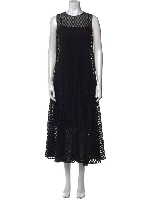 Akris Punto Crew Neck Long Dress