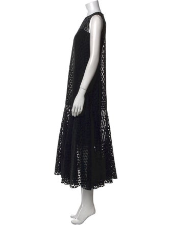 Akris Punto Crew Neck Long Dress