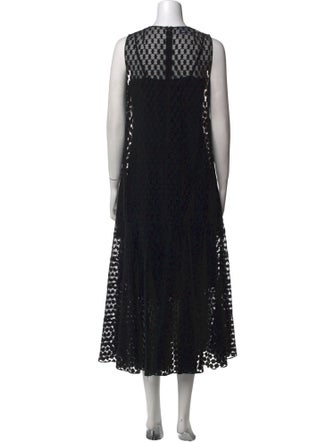 Akris Punto Crew Neck Long Dress