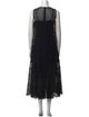 Akris Punto Crew Neck Long Dress