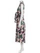 Akris Punto Floral Print Long Dress
