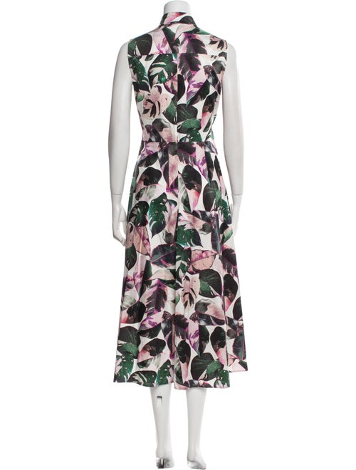Akris Punto Floral Print Long Dress