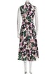 Akris Punto Floral Print Long Dress