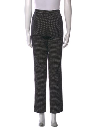 Akris Punto Polka Dot Print Straight Leg Pants