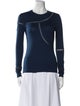 Akris Punto Crew Neck Long Sleeve Top