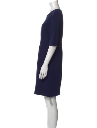 Akris Punto Scoop Neck Knee-Length Dress