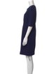 Akris Punto Scoop Neck Knee-Length Dress