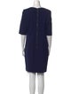 Akris Punto Scoop Neck Knee-Length Dress