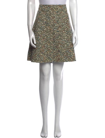Akris Punto Tweed Pattern Mini Skirt
