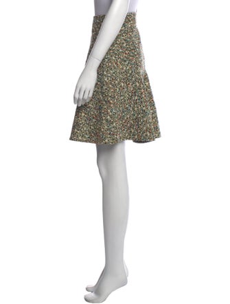 Akris Punto Tweed Pattern Mini Skirt