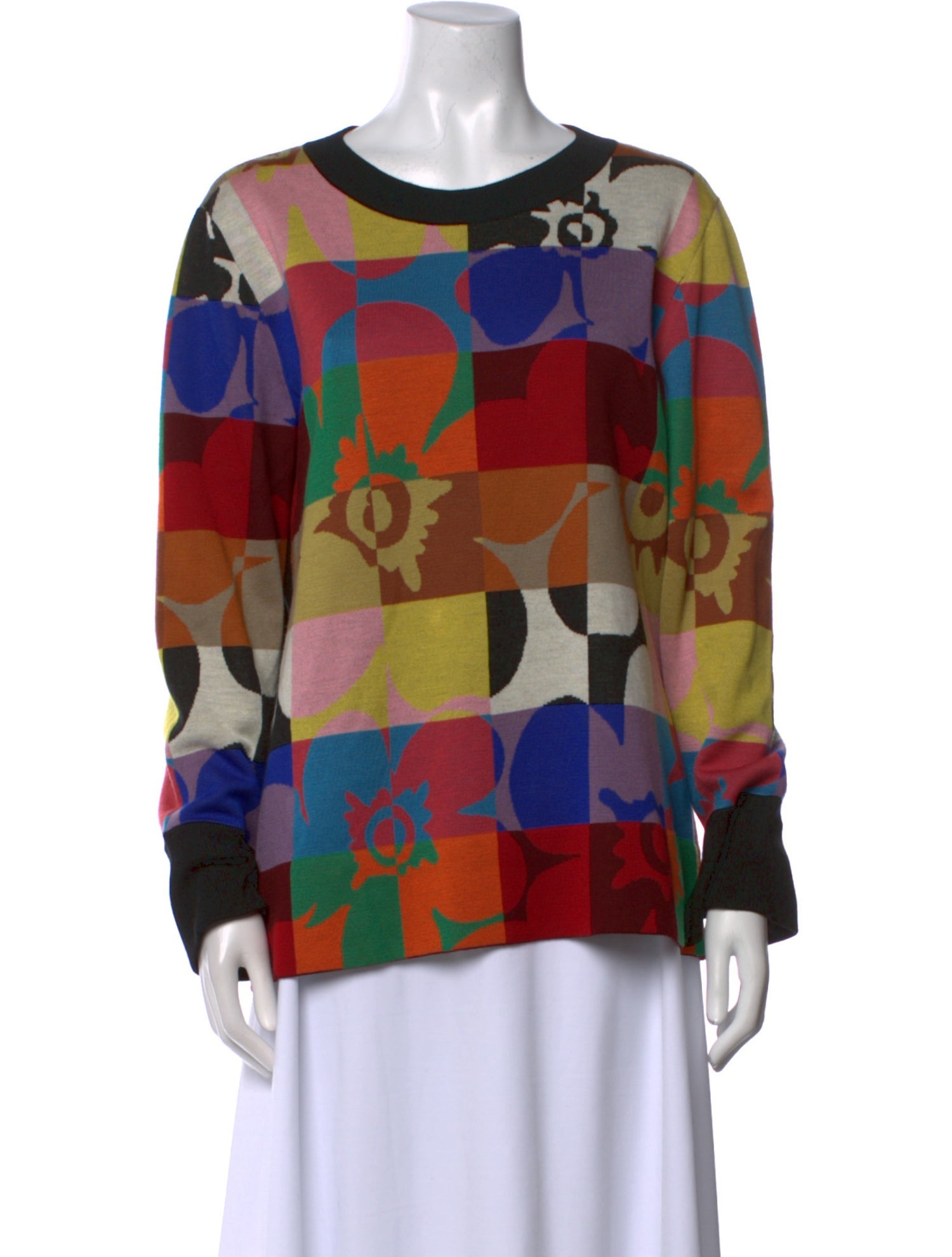 Akris Punto Wool Printed Sweater