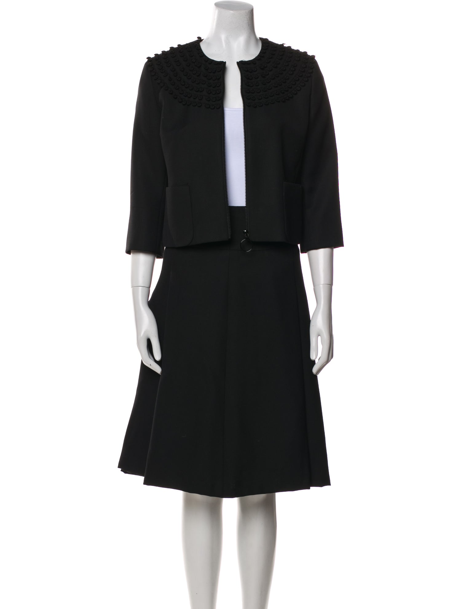 Akris Punto Wool Skirt Suit