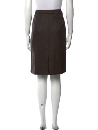 Akris Punto Camel Hair Knee-Length Skirt