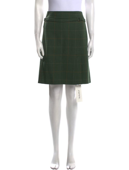 Akris Punto Plaid Print Knee-Length Skirt
