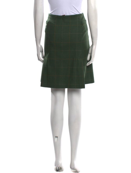 Akris Punto Plaid Print Knee-Length Skirt