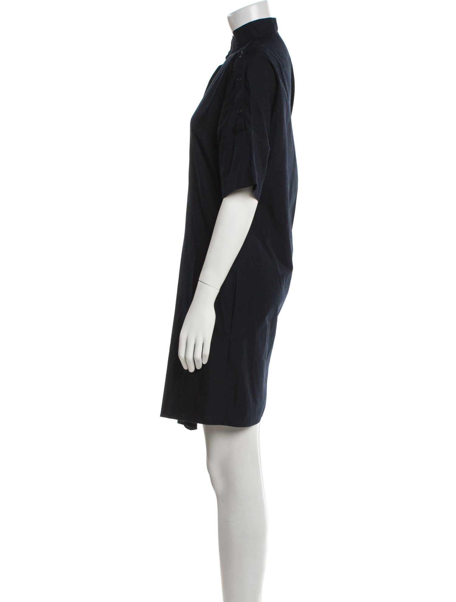 Akris Punto Mock Neck Knee-Length Dress