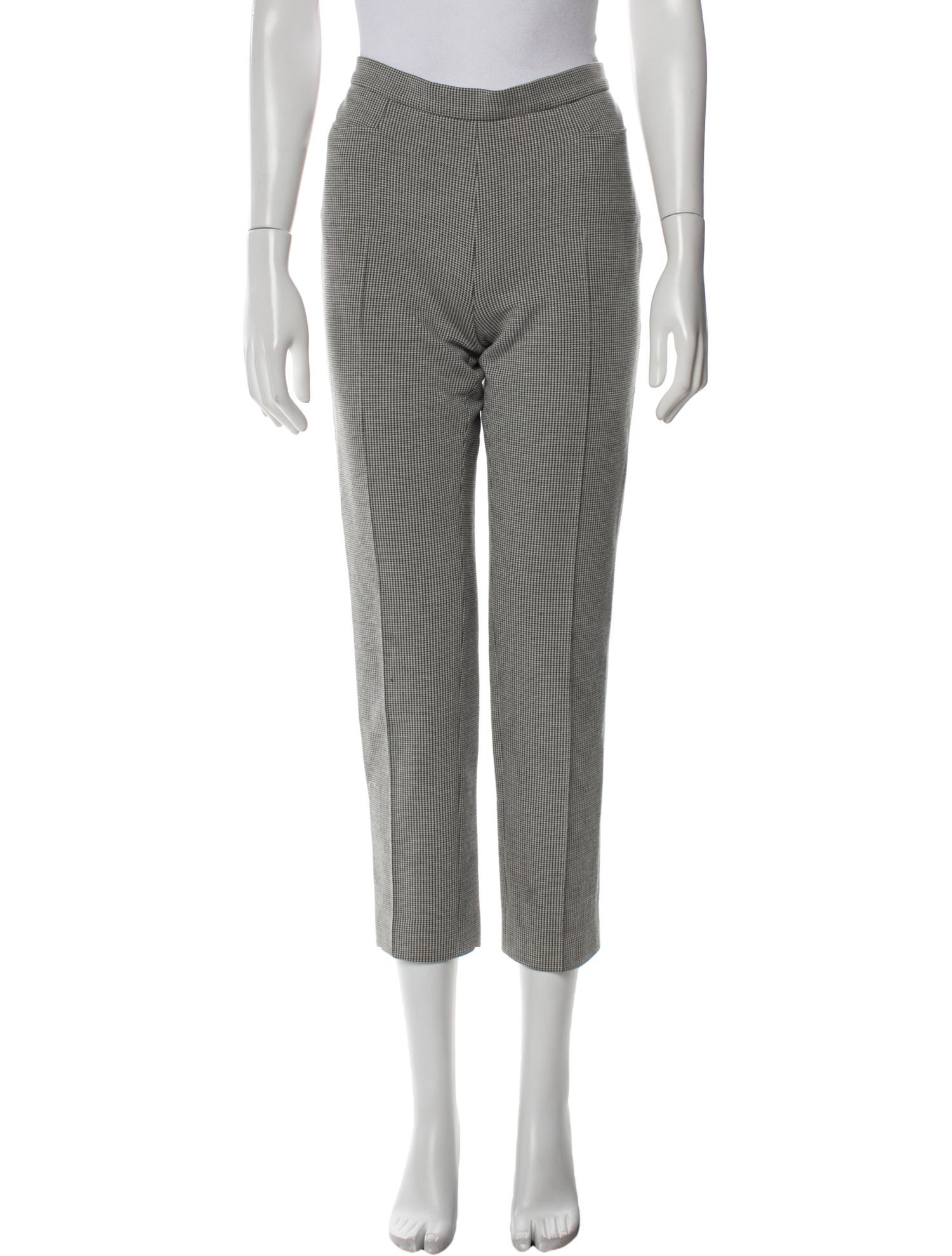 Akris Punto Plaid Print Straight Leg Pants