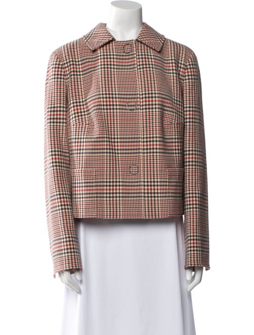 Akris Punto Plaid Print Evening Jacket